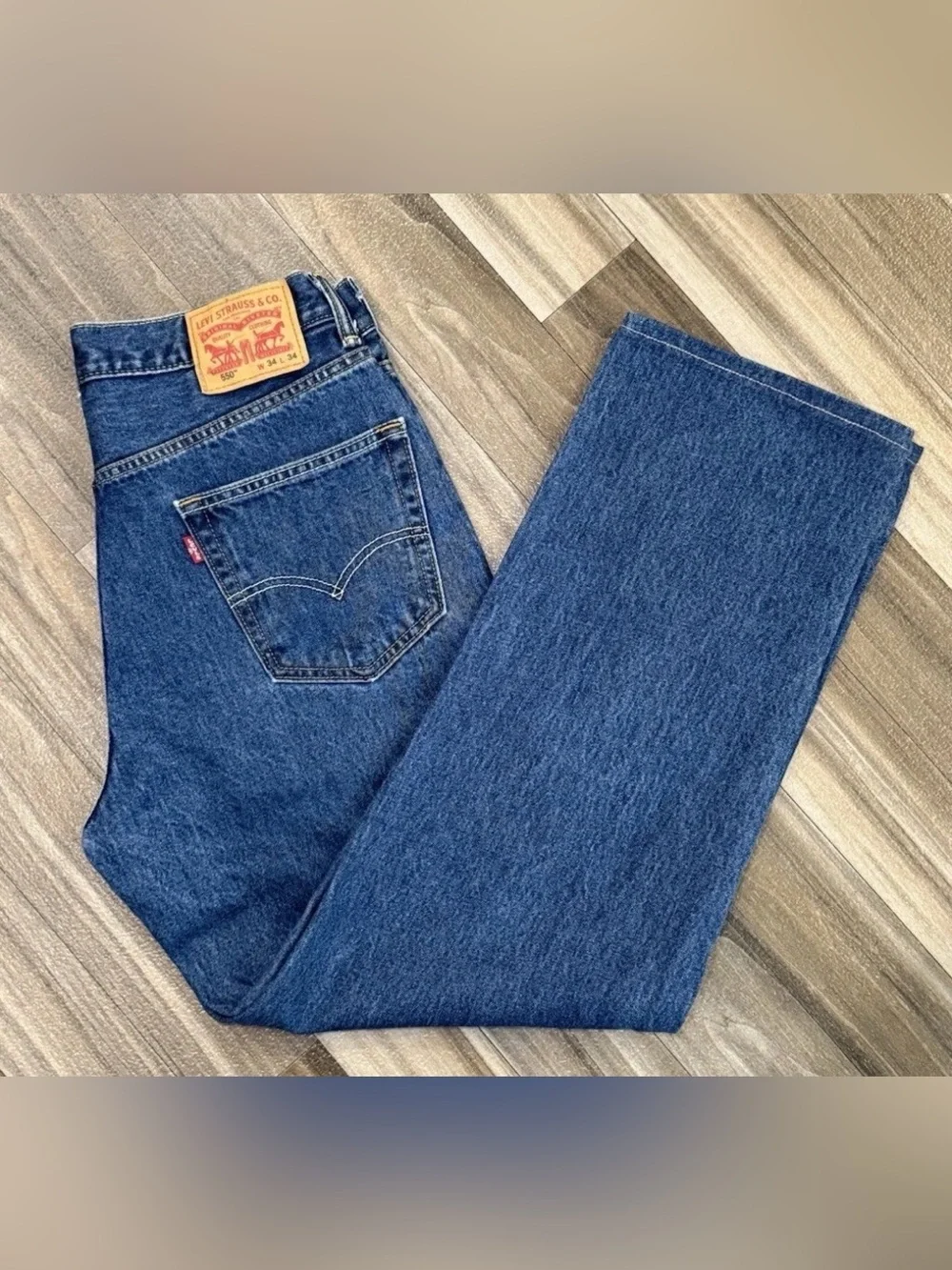 Levi's 550 Men's Relaxed Fit Jeans - Blue 34 X 34 Excellent Condition